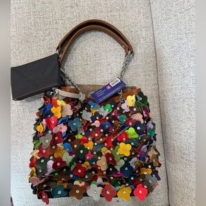 Amerileather Willet Leather Shoulder Bag NWT